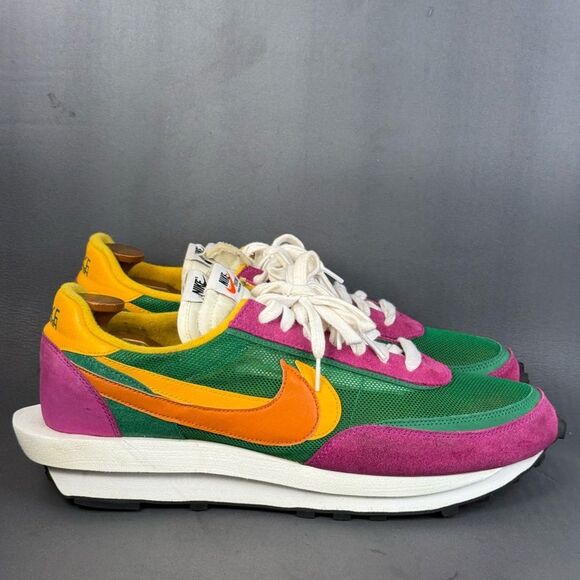 Nike LD Waffle sacai Pine Green athletic sneaker shoes men’s size 15 - Picture 1 of 8